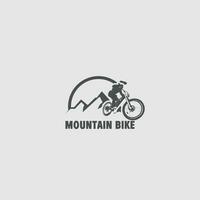 logo mountain bike vettore