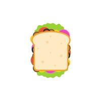 illustrazione vettoriale di design piatto sandwich
