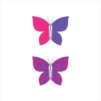 bellezza farfalla icona design animale vettore logo set di icone alla moda natura animale