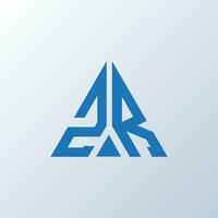 zr lettera logo creativo design. zr unico design. vettore