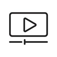 video streaming icona vettore design illustrazione