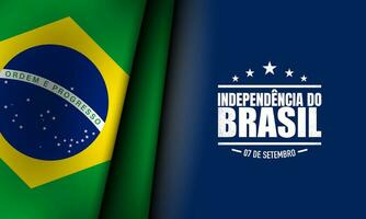 brasile indipendenza giorno sfondo design. vettore