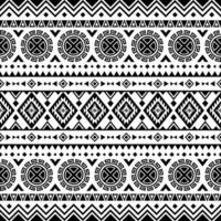 senza soluzione di continuità etnico modello con astratto geometrico ornamento. tribale vettore illustrazione. nativo americano, navajo, azteco modello. design per tessile, tessuto, vestiario, tenda, tappeto, ornamento, sfondo.