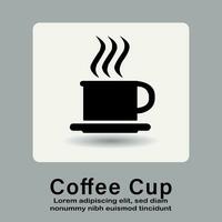caffè tazza icona, caldo caffè tazza icona per uso applicazioni e siti web vettore illustrazione.