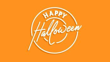 contento Halloween, freddo moderno lettering design. invito per Halloween festa o evento. vettore