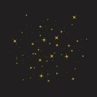 d'oro stelle su cielo icona semplice piatto vettore illustrazione.