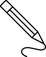 matita linea vettore icona design