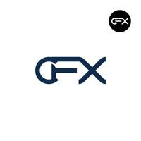 lettera cfx monogramma logo design vettore