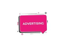 nuovo pubblicità, moderno, sito web, clic pulsante, livello, cartello, discorso, bolla striscione, vettore