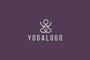 yoga logo vettore icona illustrazione