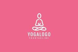 yoga logo vettore icona illustrazione