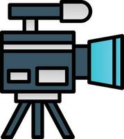 video telecamera vettore icona design