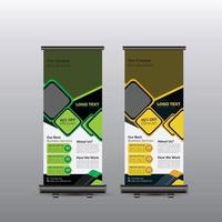 banner roll up professionali aziendali vettore