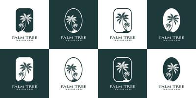 palma logo design collezione con creativo unico concetto premio vettore