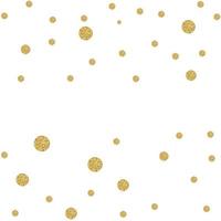 astratto sfondo glitter oro con coriandoli a pois. illustrazione vettoriale
