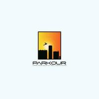 parkour logo vettore