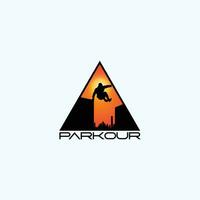 parkour logo vettore