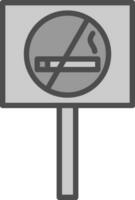fumo non permesso vettore icona design
