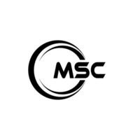 msc logo disegno, ispirazione per un' unico identità. moderno eleganza e creativo design. filigrana il tuo successo con il Impressionante Questo logo. vettore