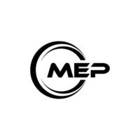 mep logo disegno, ispirazione per un' unico identità. moderno eleganza e creativo design. filigrana il tuo successo con il Impressionante Questo logo. vettore