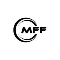 mff logo disegno, ispirazione per un' unico identità. moderno eleganza e creativo design. filigrana il tuo successo con il Impressionante Questo logo. vettore