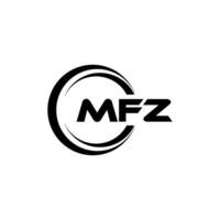 mfz logo disegno, ispirazione per un' unico identità. moderno eleganza e creativo design. filigrana il tuo successo con il Impressionante Questo logo. vettore