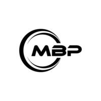 mbp logo disegno, ispirazione per un' unico identità. moderno eleganza e creativo design. filigrana il tuo successo con il Impressionante Questo logo. vettore