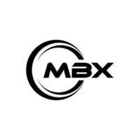 mbx logo disegno, ispirazione per un' unico identità. moderno eleganza e creativo design. filigrana il tuo successo con il Impressionante Questo logo. vettore