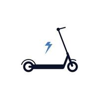 elettrico scooter logo modello vettore illustrazione isolato su bianca sfondo