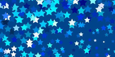 modello vettoriale azzurro con stelle astratte.