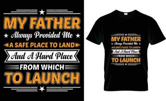 contento Il padre di giorno motivazionale divertente citazioni tipografia regalo papà maglietta design e vettore grafico modello eps file.