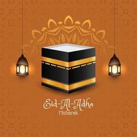 astratto eid al adha mubarak sfondo islamico vettore