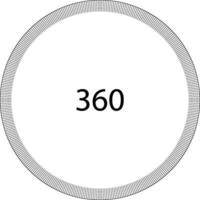 cerchio comporre scala divisione il giro modello circolare comporre bilancia 360 vettore