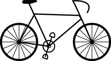 bicicletta arte nel illustratore . parte per parte strato . vettore