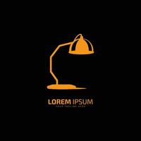 lampada logo, lampada icona vettore, lampada simbolo e leggero lampada vettore