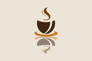 caffè logo design vettore illustraton