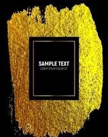 modelli di imballaggio di lusso di arte strutturata scintillante di vernice dorata. illustrazione vettoriale