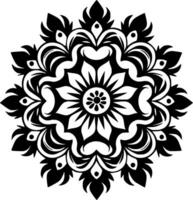 mandala, minimalista e semplice silhouette - vettore illustrazione