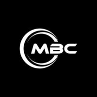 mbc logo disegno, ispirazione per un' unico identità. moderno eleganza e creativo design. filigrana il tuo successo con il Impressionante Questo logo. vettore