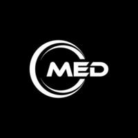 med logo disegno, ispirazione per un' unico identità. moderno eleganza e creativo design. filigrana il tuo successo con il Impressionante Questo logo. vettore