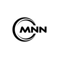 mnn logo disegno, ispirazione per un' unico identità. moderno eleganza e creativo design. filigrana il tuo successo con il Impressionante Questo logo. vettore