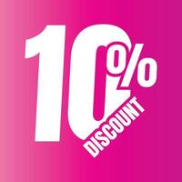 10 per cento sconto affare icona, 10 per cento speciale offrire sconto vettore, 10 per cento vendita prezzo riduzione offerta, Venerdì shopping vendita sconto percentuale design vettore