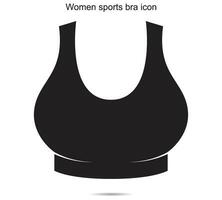 donne gli sport reggiseno icona, vettore illustrazione.