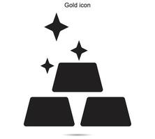 oro icona, vettore illustrazione.