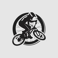 logo mountain bike vettore