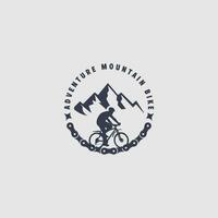 logo mountain bike vettore