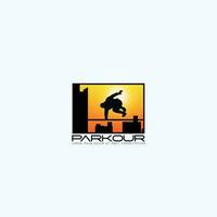 parkour logo vettore