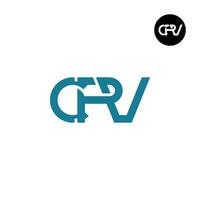 lettera cpv monogramma logo design vettore