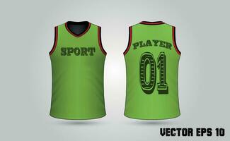 vettore pianura pallacanestro uniforme maglietta