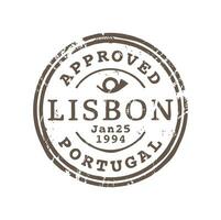 approvato Lisbona Portogallo affrancatura consegna francobollo vettore